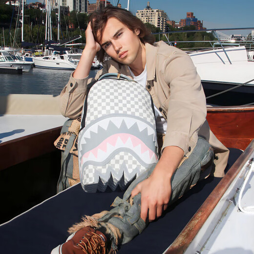 Spraygroundsg Shark Big Logo Shark Mourt Bitch Cach