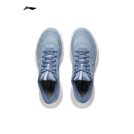 
Li Ning men's shoes running shoes light string casual jogging shoes Jiaka mesh breathable men's sports shoes soft gray blue 40