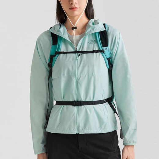 
North North THE NORTH FACE Solid color outdoor hooded thin jacket jacket Breathable and waterproof Blue XS