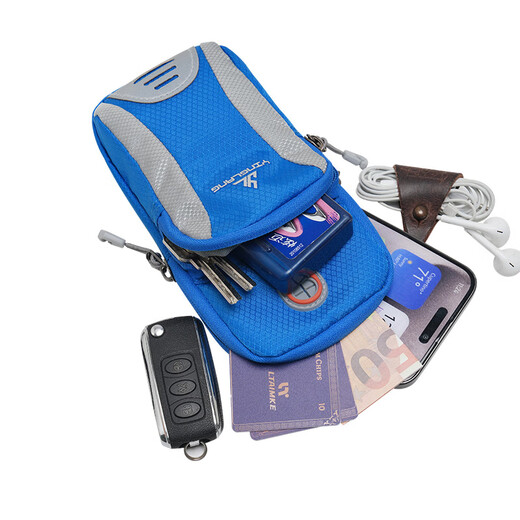 Yinglang running mobile phone arm bag outdoor mobile phone bag unisex arm strap sports mobile phone arm sleeve wrist bag shoulder bag black