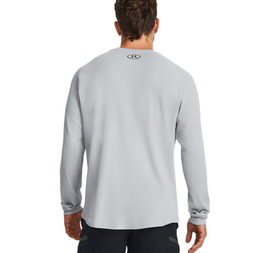 UNDERARMOR DFO men's round neck sports casual long-sleeved T-shirt 1302355 modern gray 011 XL