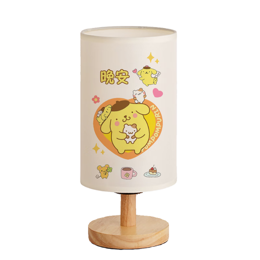 
Sanlio series cartoon children's bedroom bedside voice control warm light night light children's sleep pudding dog dimming table lamp YJR5155 cartoon - three-color light 5-LED light remote control switch