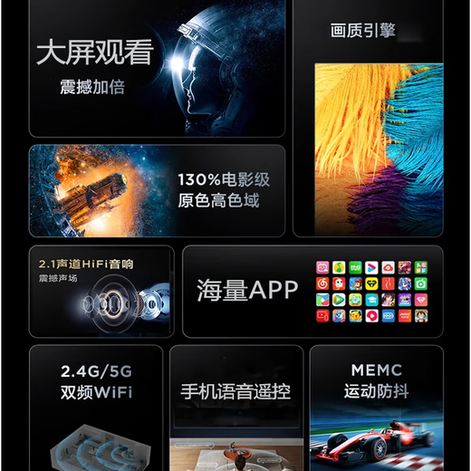 Xiaomi Core Ultra-High-Definition-4K-TV.TV LCD-Heim-Smart-Netzwerk-WLAN-Sprachprojektion Ultradünnes Display 65-Zoll-Smart-Network-Version (wird mit Basisaufhänger geliefert) 10 Jahre landesweite Garantie