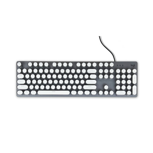 Logitech K845 Механическая клавиатура проводная электронная спорта E-Sports Retro Punk Girl Office Office Blue Axis Red Axis Высокая модель k845+ помада красота должна быть установлена, и контакт с клиентами Красная ось может иметь только 104 клавиши с проводными клавишами.