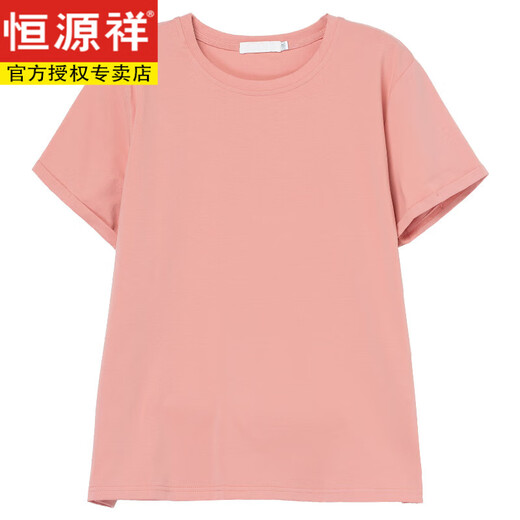 恒源祥中年妈妈夏装短袖t恤女纯棉薄款加大码宽松休闲胖mm显瘦百搭上衣 白色【9896款】 5XL 180-200斤