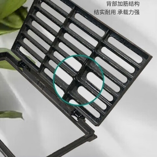 Qilicai Regenwasser duktile Gusseisen-Schachtbedeckung mit Rahmen rechteckiger Basiskanalkanalabdeckungsplatte Grate 300*5009 Ladung 15 Tonnen