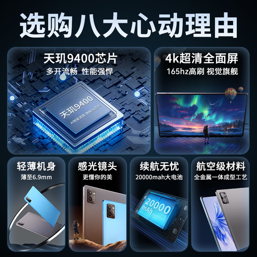 Honor Panda 2025 new tablet PC PadPro Dimensity 9400 flagship core 5G full network + WiFi 4K ultra-clear full-fitting screen online class learning office entertainment game two-in-one Obsidian lime new 17Pro deluxe version 16G+2TB memory丨free gift 12 original mouse and keyboard丨165HZ high brush丨enjoy 30 days broken screen saver