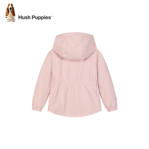 Hush Puppies Clothing Children's Girls 'Windbreaker 25 Autumn Big Big Children's Capered Outdoor Clothing Chaqueta cubierta de cintura para niños Rose rosa 160