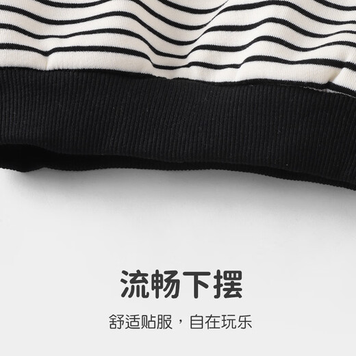 Youqi baby clothes for men and women, spring and autumn velvet suits for infants and young children, autumn and winter style sweatshirts, split style two-piece sets