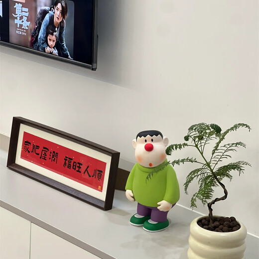 Kim Il-man's joy of moving into a new home, entrance hall decorations, paintings, house decorations, gifts, photo frames, tables, home decorations, home decorations, good fortune and good fortune - walnut color