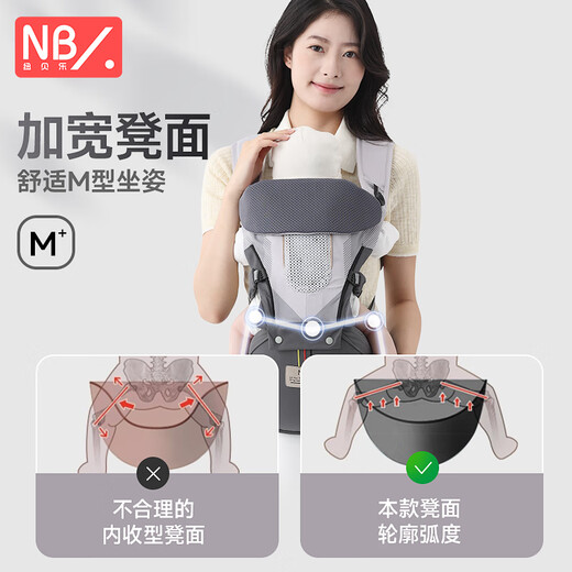 STRAP NOUVEAU BÉBÉ TOLES TOLON HORIZONTAL HUB BÉBÉ BUB HUG ARTEFACT MULTIFONCTION BÉBÉ ANTÉRIEUR AND BIBUT ANTÉRIEUR ANTÉRIEUR ANTÉRIEUR ARRIFICATIVE BLUBLE ARCTIQUE [peut être étreint horizontalement, applicable à 0-36 mois]