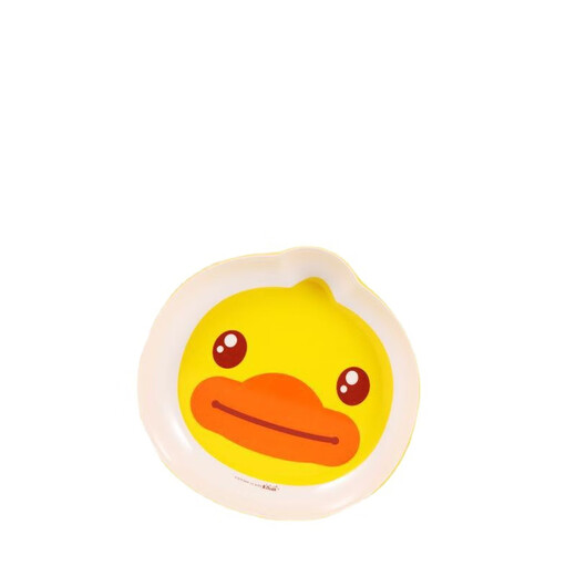 Wuhe (wuhe) wuhe mélamine table de table petite assiette pour enfants de canard jaune bol de nourriture complémentaire cuillère mignon dessin animé anti-scalding B.