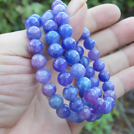 Fat Donglai purchased the same tanzanite bracelet, dreamy amethyst lavender single circle for men and women, 8mm simple and creative
