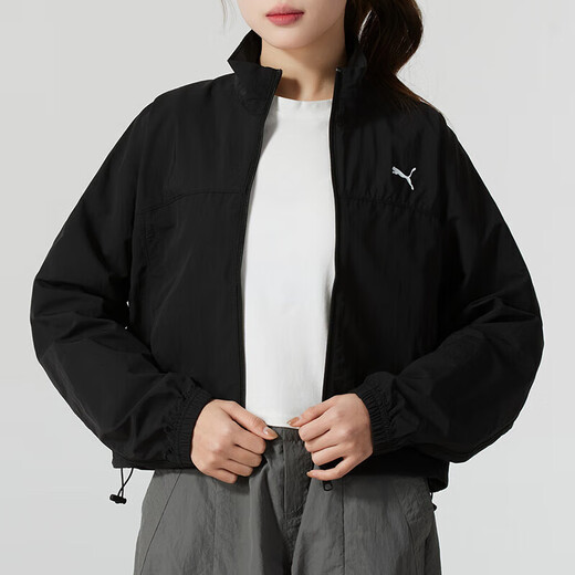 
Puma (PUMA) women's clothing 2025 spring new sportswear running fitness training jacket fashion trend casual jacket top 631917-01 S