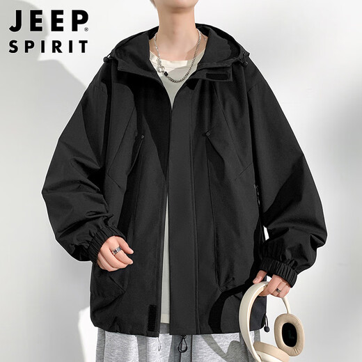 JEEP SPIRIT Jeep jacket men's jacket men's jacket men's autumn and winter casual sports workwear hooded wind clothes