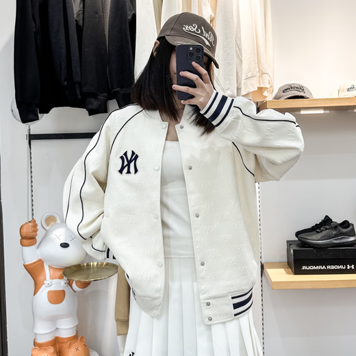 MLB Beauty Professional Béisbol Béisbol Spring New Pare New Pare Dark Pattern Presbyterian Sports Ball Traje Contraste Fashion Faquel Ajpm Flagal oficial 50BKS/NEGRO NUEVA YORK YANKEES S 165/FIT 100-120Jin [Jin equivale a 0.5 kg]