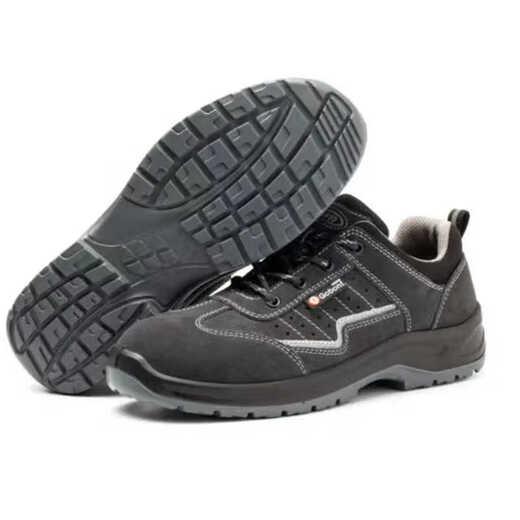 Gubant 6624 Zapatos de protección de mano de obra transpirable de verano Anti-showing y anti-Punteura Caquero de cuero ácido resistente y zapatos de trabajo de cabezal de acero alcalino 6624 44
