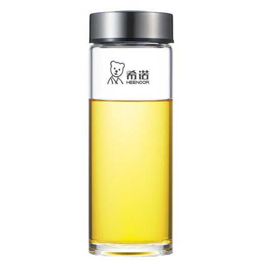 Copa de vidrio Sino de vidrio para hombres y mujeres de la oficina de negocios para hombres y mujeres Copa de té XN-6016/6017/1200/6088 6191 Oscuro negro-410 ml + cepillo de cepillo con filtro