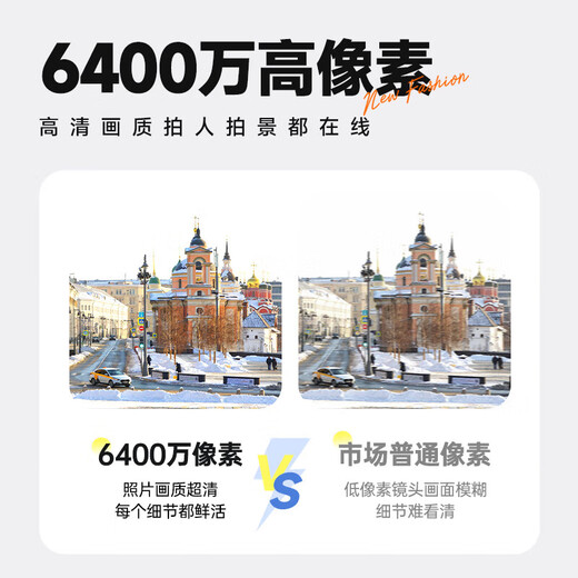 Songdian (SONGDIAN) DC306 Student digital camera female selfie introduction 6400w pixels HD front and rear dual camera flat ccd beauty card machine campus high school travel birthday gift streaming white 64G memory (about 6,000 photos stored)