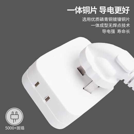 Mini one-to-three Mini one-to-three socket/extension socket/one-to-multi converter/wireless plug/socket strip New national standard 3C home dormitory office wall-mounted mini three-plug to 7-hole (1 pack)