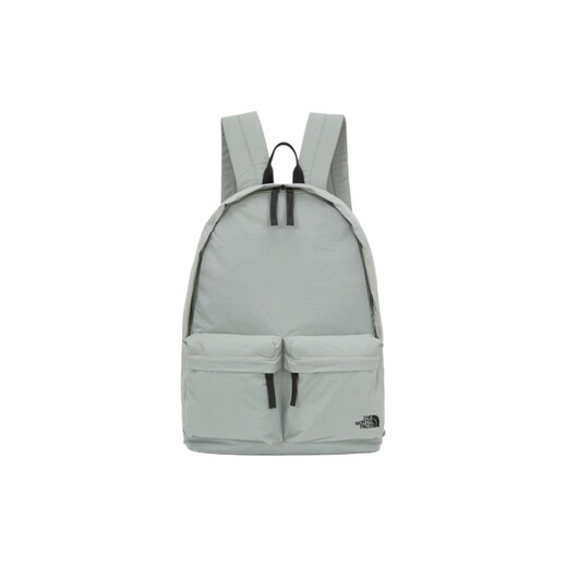 北面（The North Face）品牌徽标拉链开合尼龙双肩包常规男女同款情侣款绿色 绿色