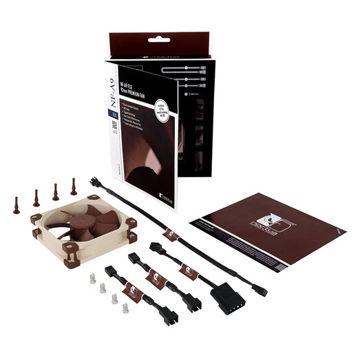 NOCTUA 风扇NF-A9 PWM 9cm机箱风扇 静音4针9225温控电脑散热风扇CPU风扇减震 猫头鹰NF-A9 FLX