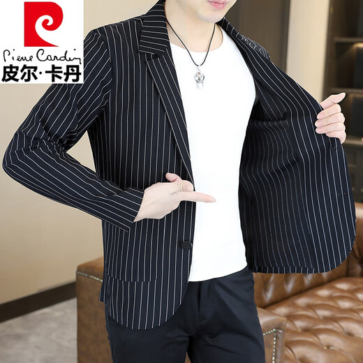 皮尔卡丹（pierre cardin）冰丝速干无痕西装男士防晒衣夏季薄款休闲男小西服外套高品质上衣 698杏色 M 115斤内