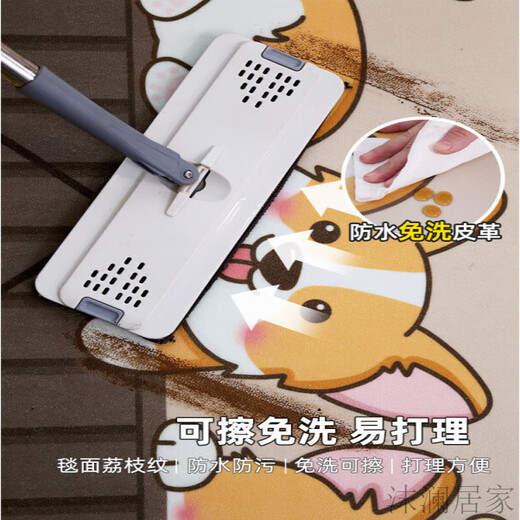 山头林村结婚地垫入户门垫深红喜庆红色喜字进门防滑耐脏脚踏垫 同心-11762 120cm*140cm 黄金厚度开门无阻