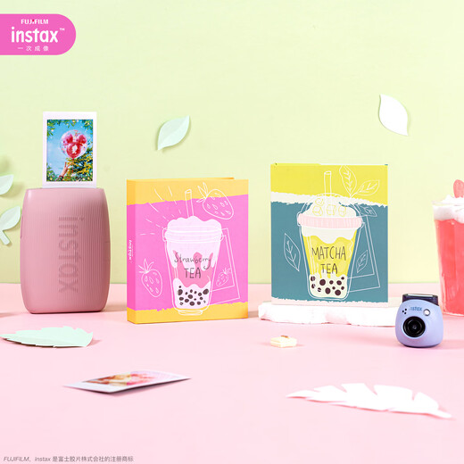 Fuji (FUJIFILM) genuine mini three-inch photo paper mini SE/12/41/99/liplay/evo/link3/7+/7sc/9/11/25/90 instant camera printer photo paper white border (20 photos) + happy online photo album + photo album * 2 + border sticker * 2