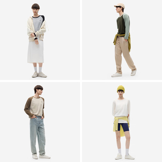 Jiao Nei is very comfortable 502Regular men and women same style three-proof long-sleeved T-shirt versatile casual couple wear autumn and winter bottoming shirt