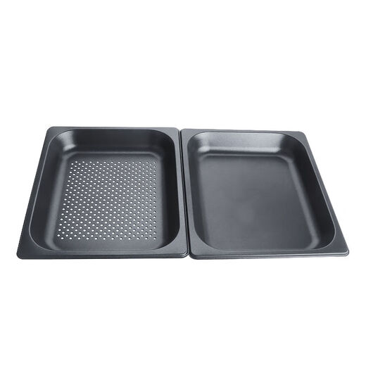 Steam oven baking pan GN12 square non-stick baking pan is suitable for Rational Fagor Just Gold Armor 12*60mm non-stick punched baking pan