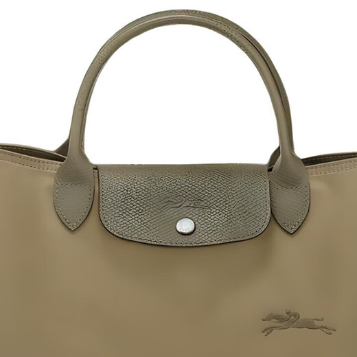 Longchamp-Handtasche Longchamp Longchamp Lepliage Gold Finish Snap-geschlossener recycelter Polyamid Fasergeschenke (Basis + Originalhandtasche)