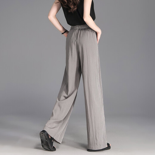 
Demana [Free Yamamoto Pants] Summer Comfortable Style Elastic Waist Loose Small Floating Women's Wide Legs Casual Pants