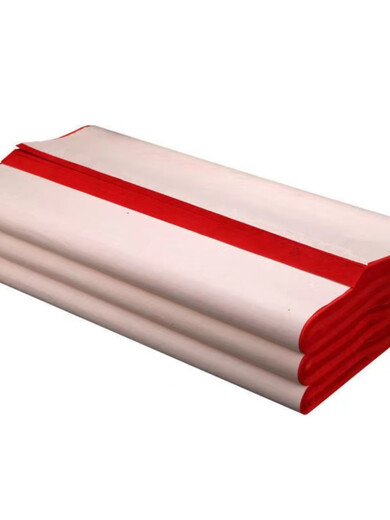 奇立彩四尺六尺大红宣纸加厚剪纸专用纸色洒金窗花儿童学生刻纸不褪色 色大红生宣 四尺69*13820张