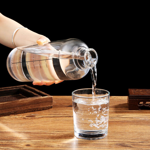 Baijie wine bottle empty bottle high borosilicate glass wine container special bottle homemade liquor bottle empty wine bottle high-end wine jug wine jar