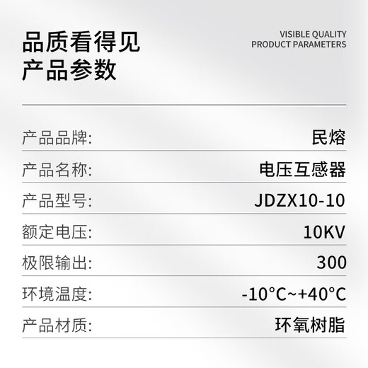 Minrong 10KV indoor cast high-voltage current transformer JDZ10-10000/100/3000/6000/100 RZL10 10000/100