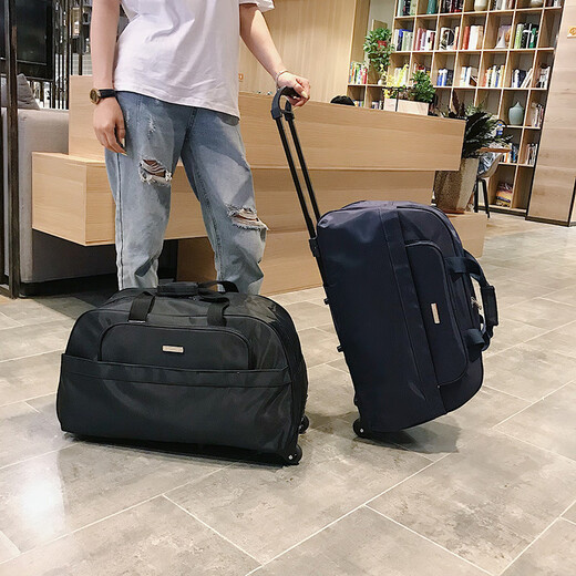 维希尔拉杆包旅行包女手提包旅游包男登机箱大容量手拖包行李包袋 红色 大号