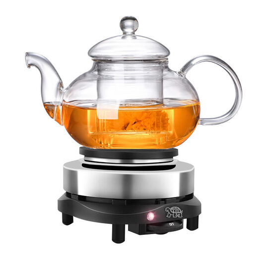 Qinkai 800W electric stove household small induction cooker tea maker coffee moka pot heating stove mini insulation stove electric ceramic stove 500W electric stove (suitable for containers) 500ml