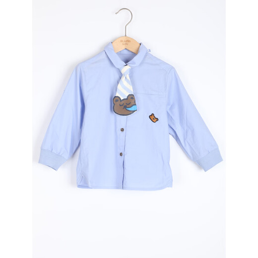 M.Latin Boys Simple Fashion Shirt 215015011Y Sky Blue 130