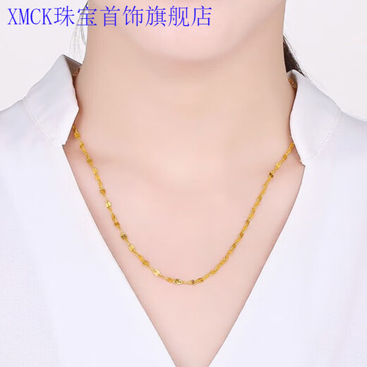 XMCK Old Phoenix 999 Gold Pure Gold Lips and Clavicle Necklace New Fashion and Versatile Gold Chain for Girlfriends as Gifts Lips Necklace for Women. Gold. 9999 1.86g Will be sold soon for 5999 yuan - with certificate