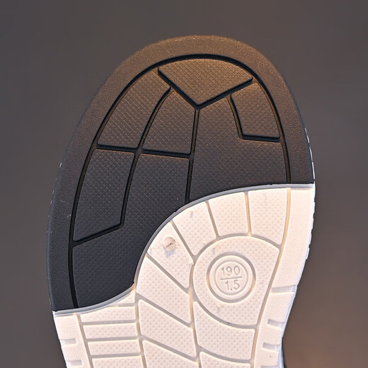 Huili children's shoes, low top mesh panel shoes, small white shoes, boys and girls sports shoes, WZCL1345 white and black 35
