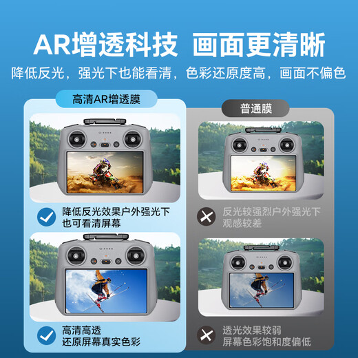 Yangfeisi is suitable for DJI RC/RC2 drone with screen remote control tempered film flip/air3/air3s/mini4pro/mini3/mini3pro tempered film protective film