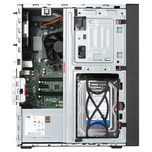 联想（Lenovo）ThinkServer TS90X 小型4U塔式服务器主机 至强E-2324G+23.8英寸显示器 64G内存丨512G+2×4T企业级丨RAID1