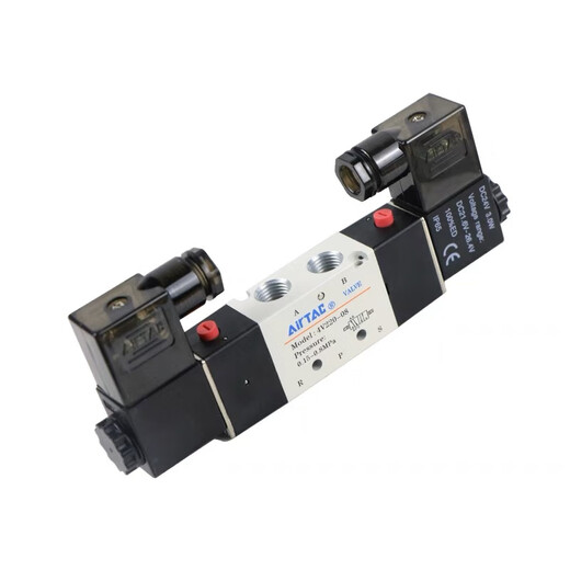 Yade AirTAC4V220-08 Dual válvula solenoide controlada electrónicamente Válvula de aire 220V Válvula de inversión neumática de cinco posiciones Bobina de 24V 4V12006A AC220V