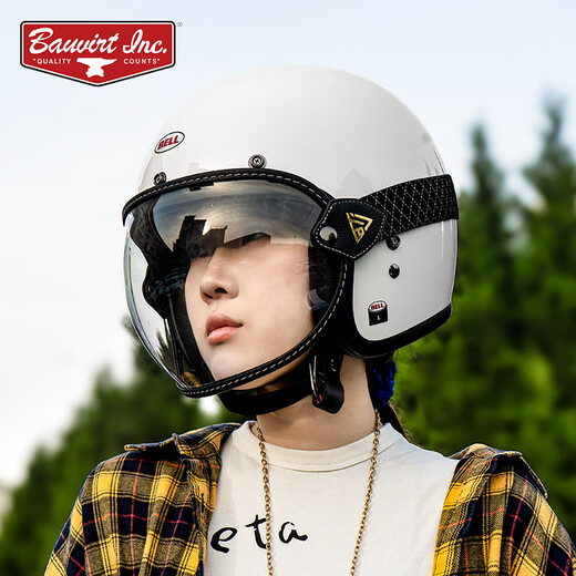 BELL motorcycle goggles Harley helmet unisex goggles retro riding windproof and dustproof glasses large frame MT00-transparent half helmet suitable