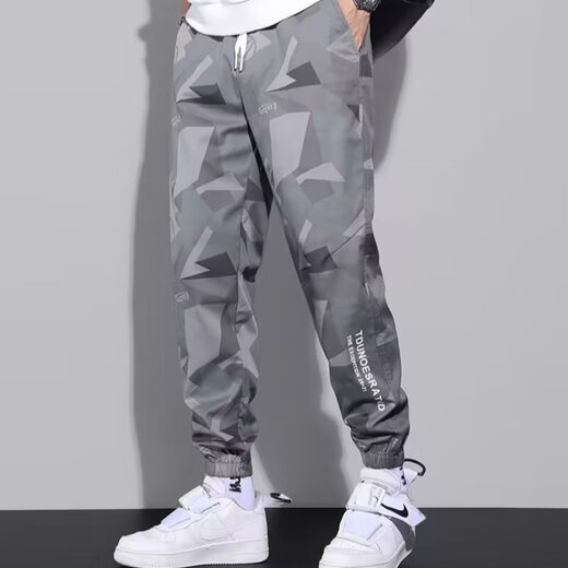 Casual Hosen für die trendige Marke von Herren vielseitig viel sommerdünner Tarnhose für Arbeiten für Arbeiten auf der Baustelle, um Füße Arbeitspezialhosen für Männer zu knüpfen