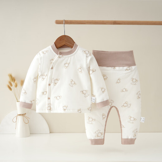 JOYNCLEON baby warm suit winter long-sleeved high-waisted belly protection newborn autumn clothes long pants children's base layer Jtz193362