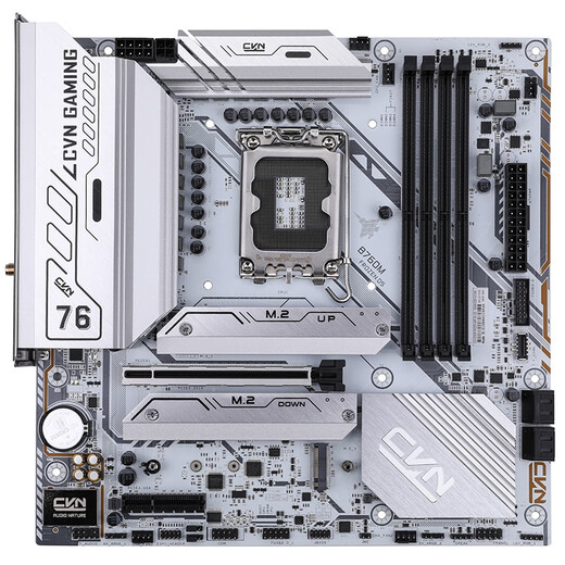 Buntes CVN B760M Frozen WiFi D5 V20 DDR5 Motherboard Support CPU 12600K/13490F/14600K (Intel B760/LGA 1700)