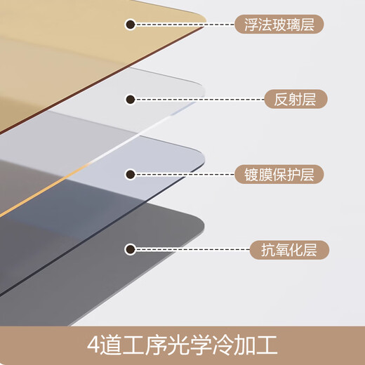 L&S dressing mirror full-length mirror home bedroom floor mirror clothing store fitting mirror internet celebrity large mirror JY89 white 146*36 high-definition imaging + damage guarantee