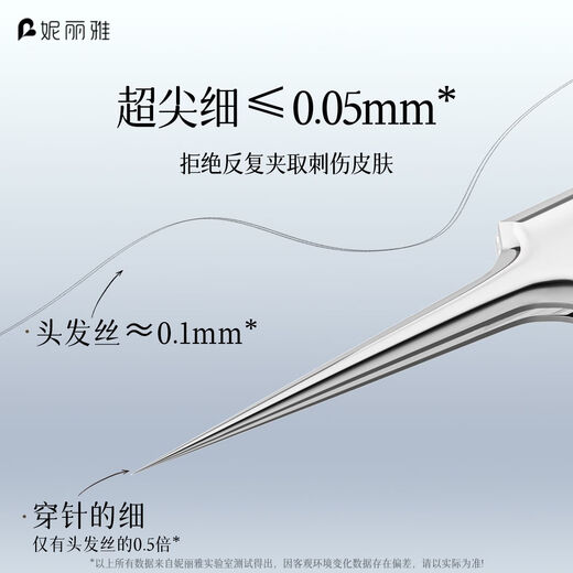 Nilia Superfine Glue No. 5 Cell Clip to Blackhead Clip Tweezers Beauty Salon Special Closed Acne Scraping Needle Tool Slant Mouth Cell Clip 1 Piece Free Gift